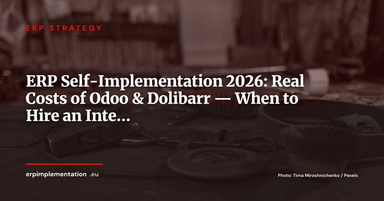 ERP Self-Implementation: Real Costs and the 3-Tier Rule (Odoo & Dolibarr)