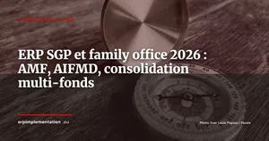 ERP pour les sociétés de gestion d'actifs (SGP) et family offices : contraintes AMF, AIFMD et consolidation multi-fonds en 2026