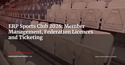 ERP for Sports Clubs and Federations: Managing Members, Licences and Ticketing in 2026