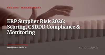 ERP Supplier Risk Scoring: A Practical Framework for 2026