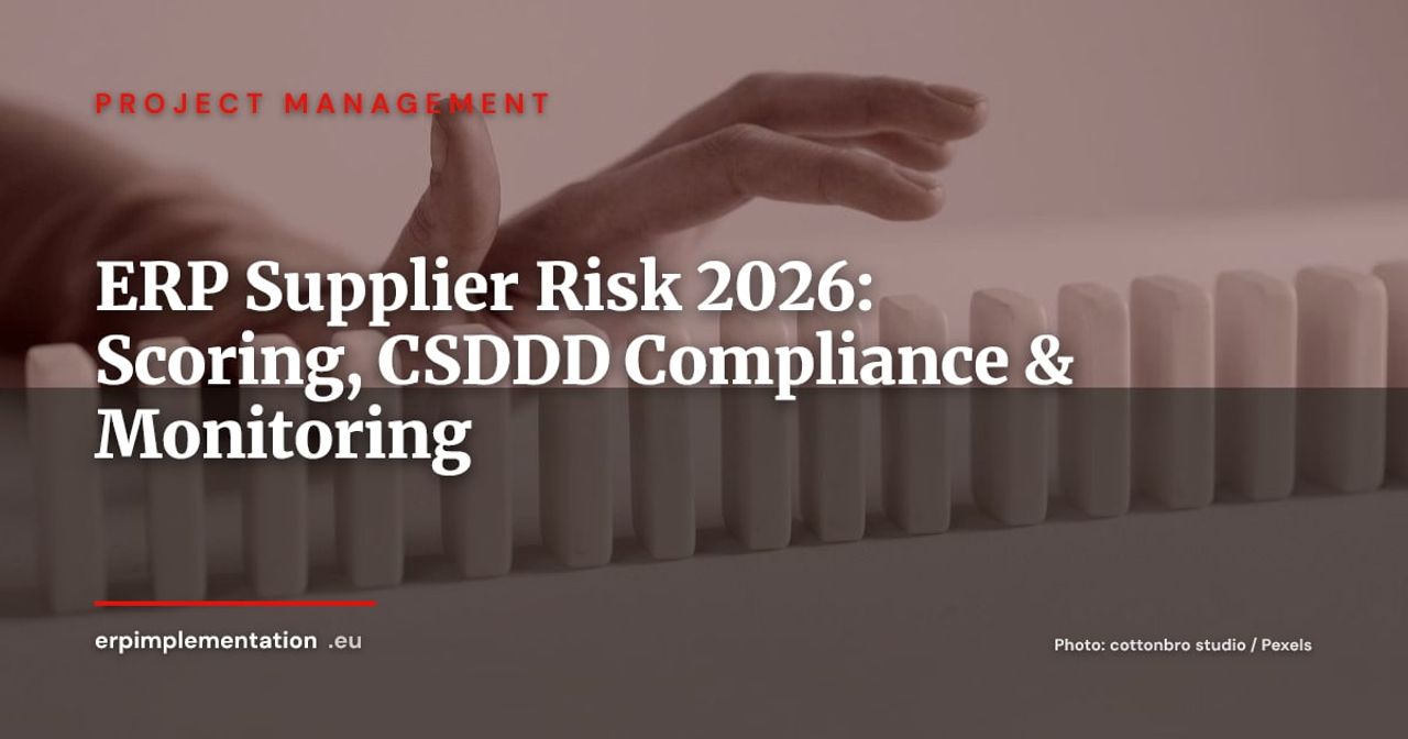 ERP Supplier Risk Scoring: A Practical Framework for 2026
