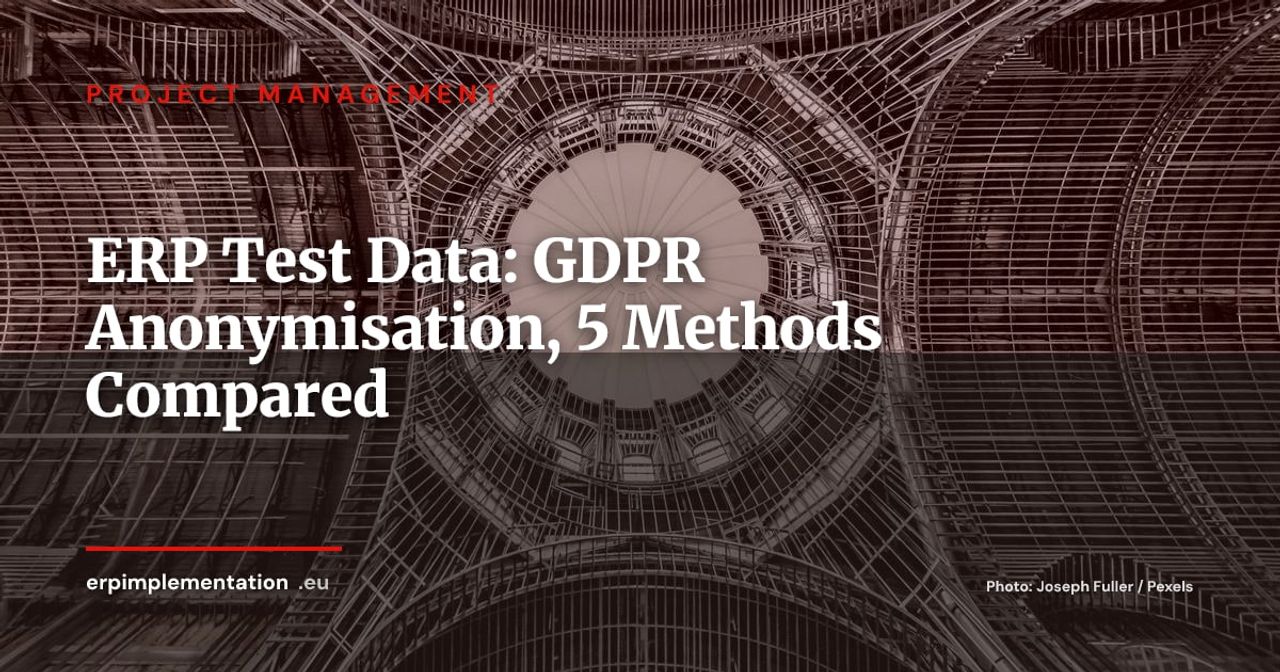 ERP Test Data and GDPR Anonymisation: A Practical Guide to 5 Methods