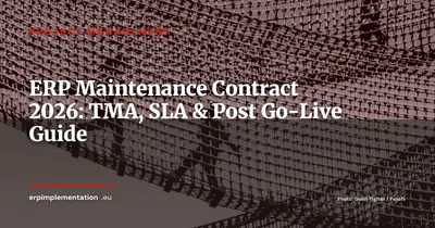 ERP Maintenance Contract Guide: TMA, SLA and Post Go-Live Best Practices