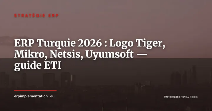 ERP en Turquie 2026 : Logo Tiger, Mikro, Netsis, Uyumsoft, cartographie pour les ETI européennes — Stratégie ERP