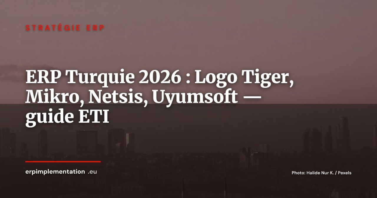 ERP en Turquie 2026 : Logo Tiger, Mikro, Netsis, Uyumsoft, cartographie pour les ETI européennes