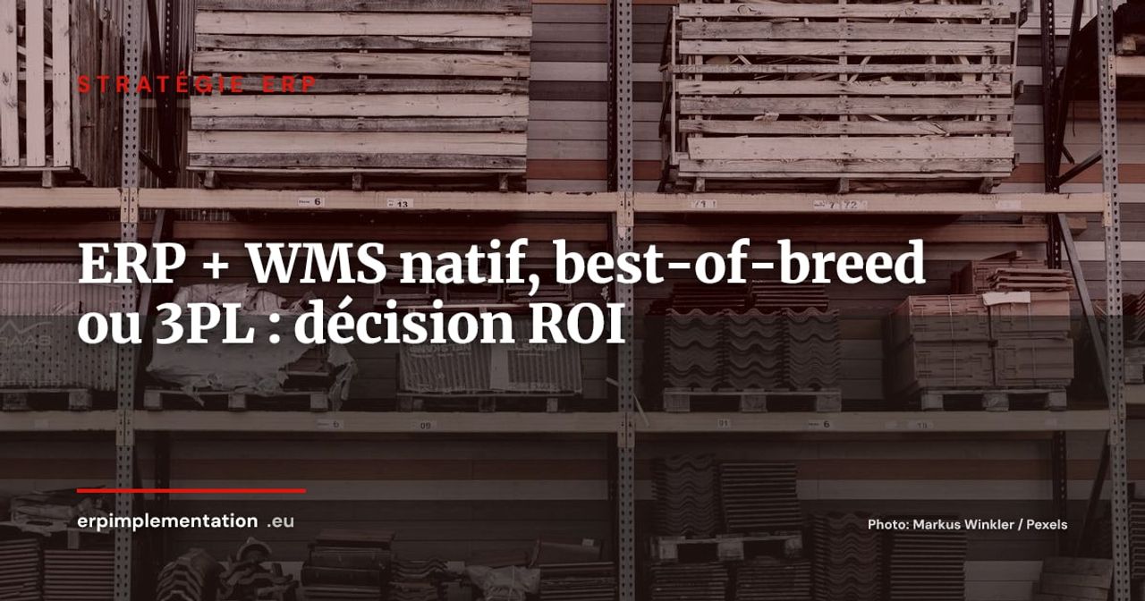 ERP + WMS natif, best-of-breed ou 3PL : décider par le ROI sans se tromper de modèle