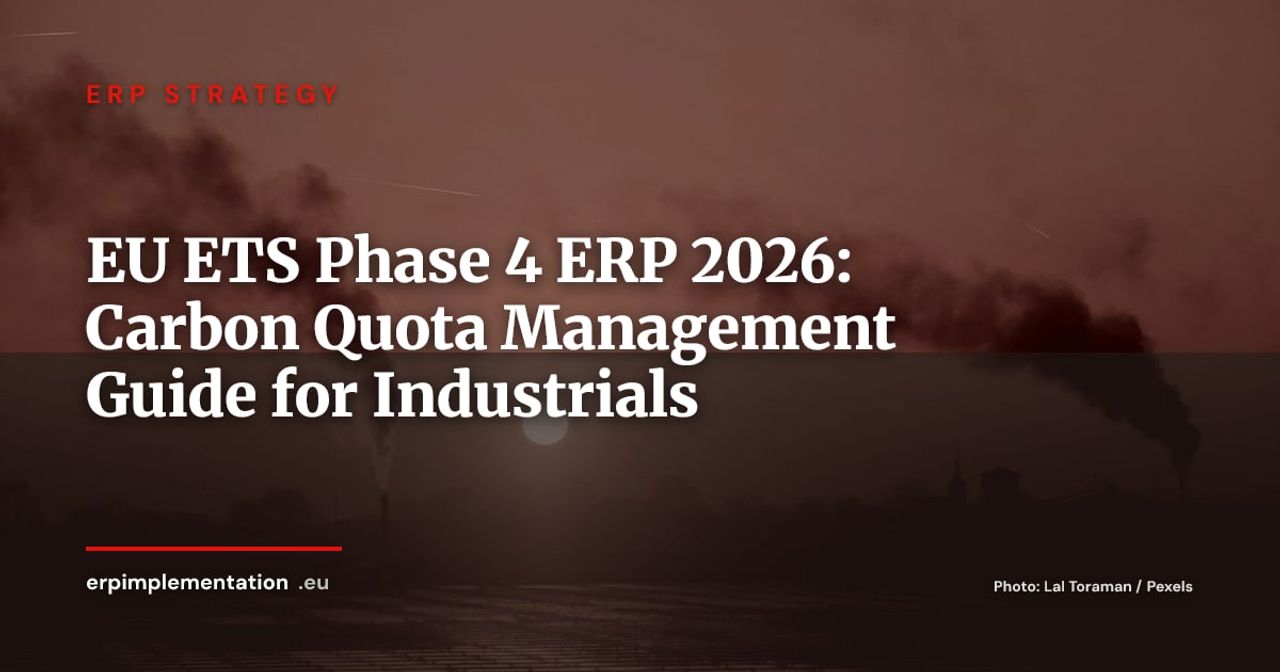 EU ETS Phase 4 and ERP: Managing Your Carbon Allowances in 2026