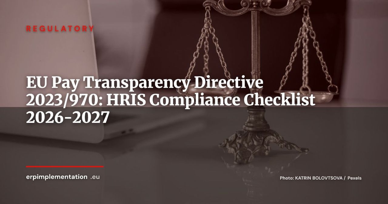 EU Pay Transparency Directive 2023/970: What Your HRIS Must Do Now