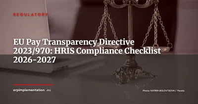 EU Pay Transparency Directive 2023/970: What Your HRIS Must Do Now