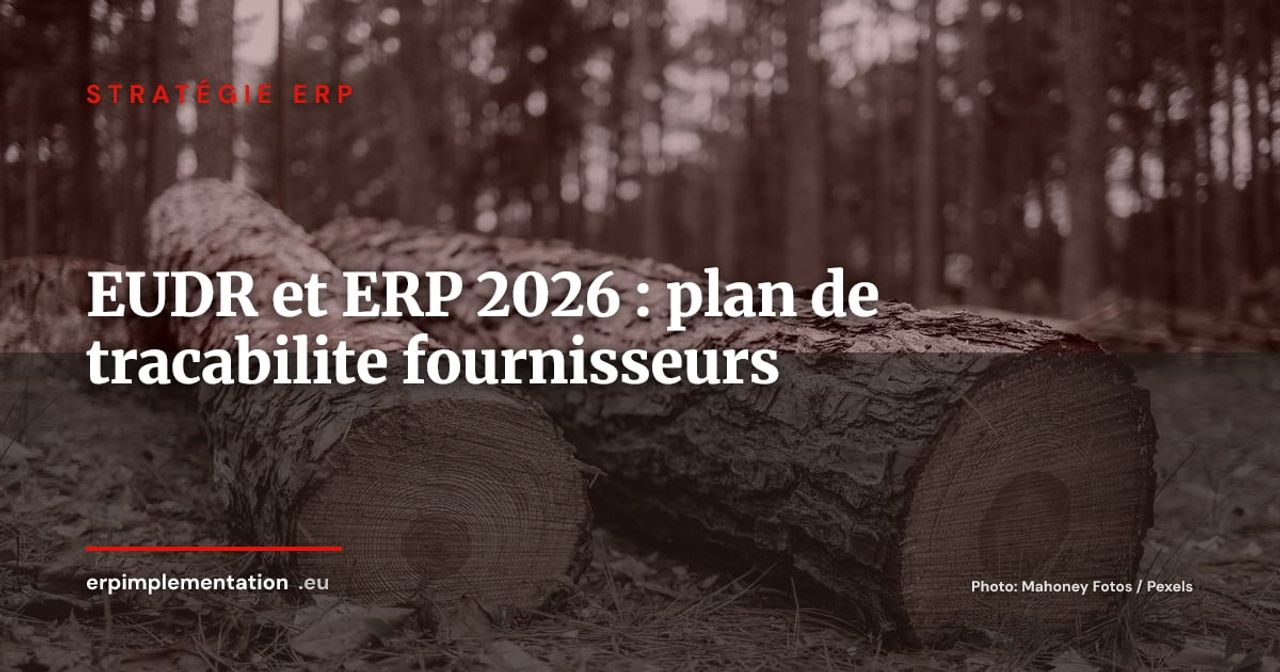 EUDR et ERP en 2026 : plan operationnel de tracabilite fournisseurs pour importateurs agro-bois