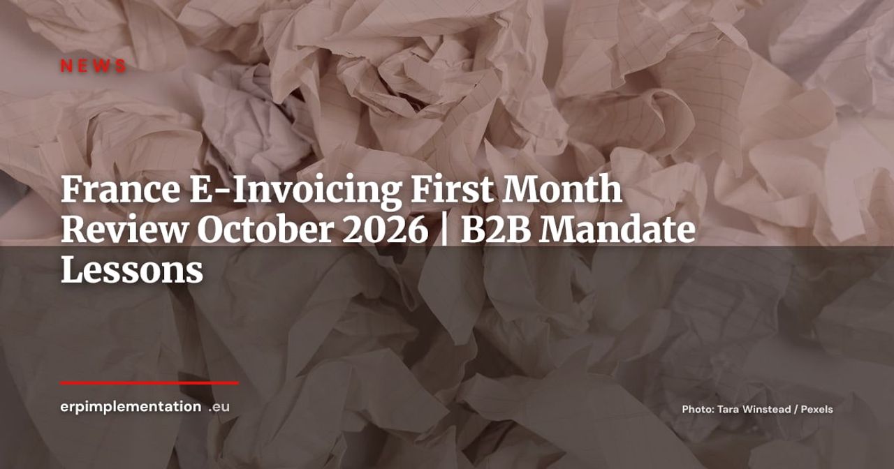 France B2B E-Invoicing: First Month Results — What Worked, What Broke