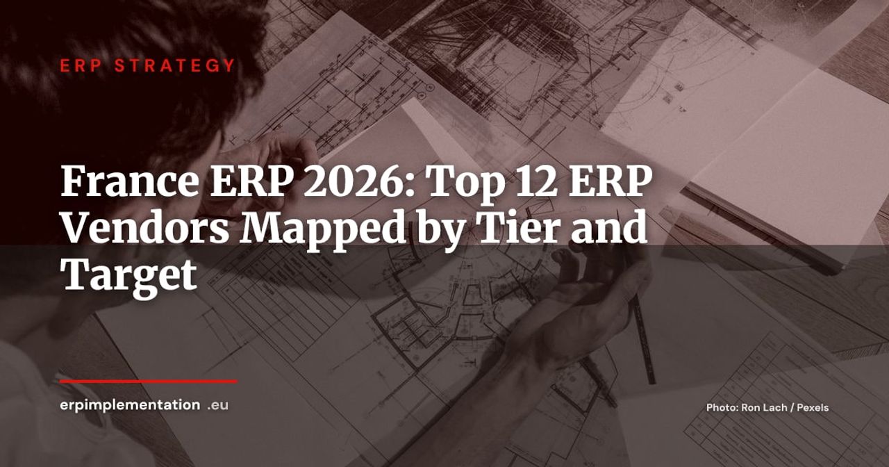France ERP Market 2026: The 12 Vendors Structuring the Landscape