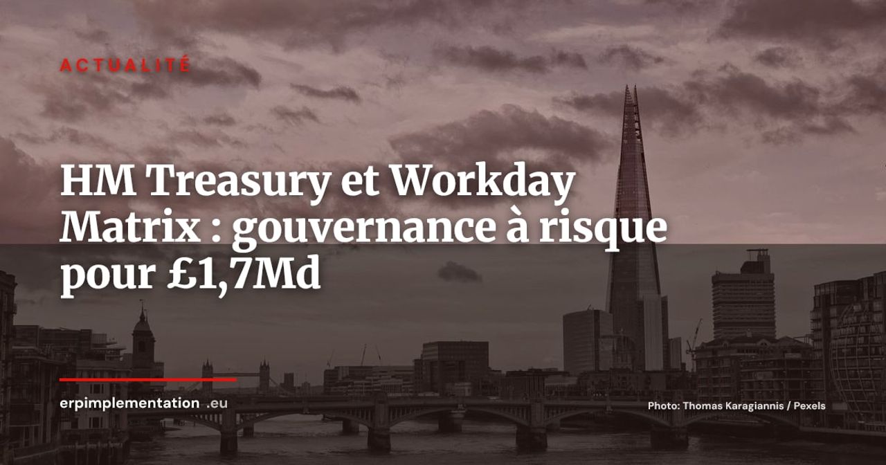 HM Treasury hésite à rejoindre le programme Workday qu'il co-finance depuis 2021