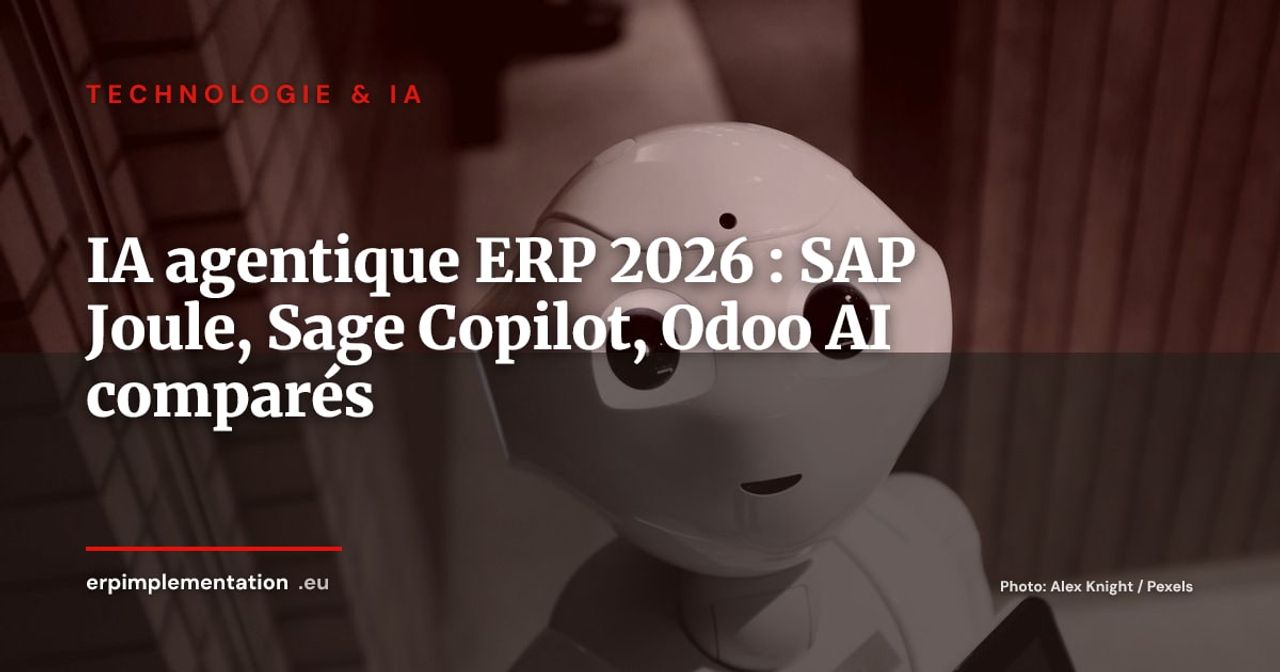 IA agentique ERP en 2026 : SAP Joule vs Sage Copilot vs Odoo AI vs Microsoft Copilot, le comparatif qui tranche