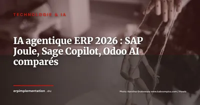 IA agentique ERP en 2026 : SAP Joule vs Sage Copilot vs Odoo AI vs Microsoft Copilot, le comparatif qui tranche