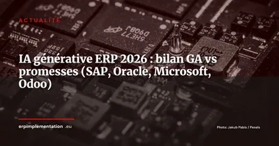 IA générative dans les ERP : bilan mi-2026, ce qui est vraiment en production chez SAP, Oracle, Microsoft et Odoo