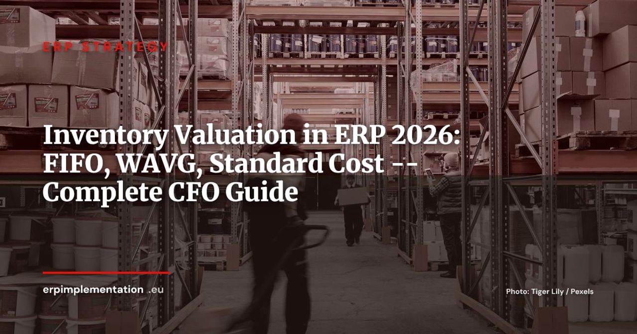 Inventory Valuation in ERP: FIFO, WAVG, and Standard Cost -- Configuration and Accounting Impact