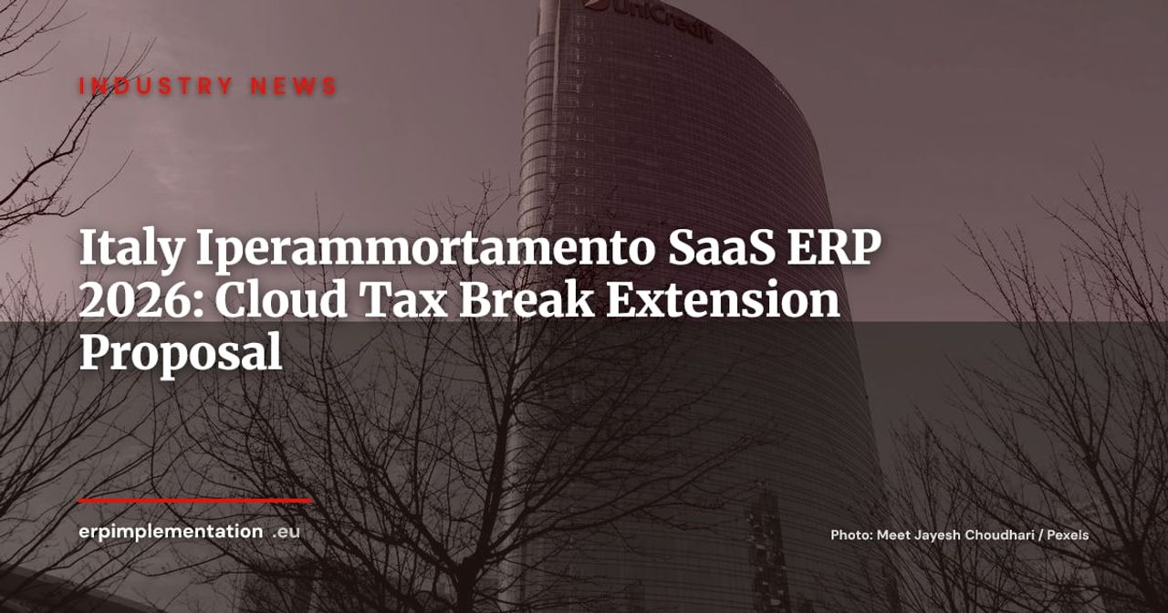 Italy's Iperammortamento: Will SaaS ERP Finally Get the 200% Tax Break?