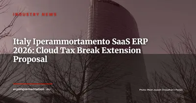 Italy's Iperammortamento: Will SaaS ERP Finally Get the 200% Tax Break?