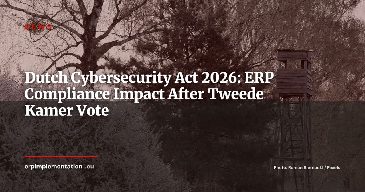 Dutch Cyberbeveiligingswet Approved: ERP Impact for SMEs in 2026