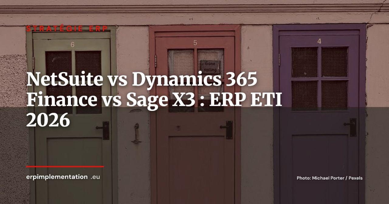 NetSuite vs Dynamics 365 Finance vs Sage X3 : quel ERP pour une ETI en expansion internationale 2026 ?