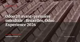 Odoo 20 dévoilé en avant-première mondiale à Bruxelles : Odoo Experience 2026 — Actualité
