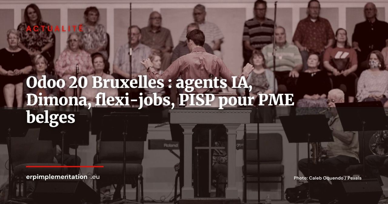 Odoo 20 lancé à Bruxelles : agents IA et localisation belge natifs