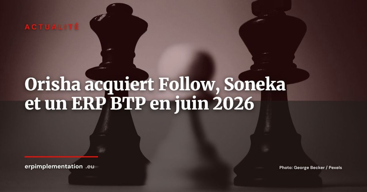 Orisha réalise trois acquisitions en un jour : Follow, Soneka et un ERP BTP