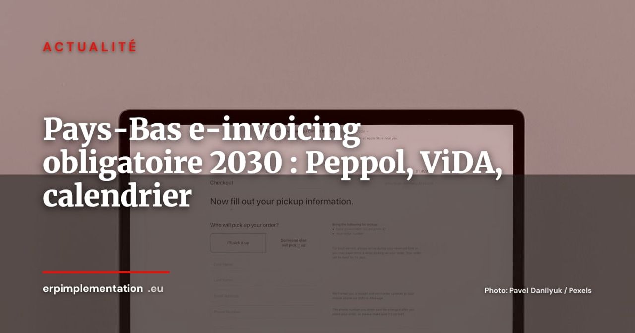 Pays-Bas : la facturation électronique B2B obligatoire via Peppol dès 2030