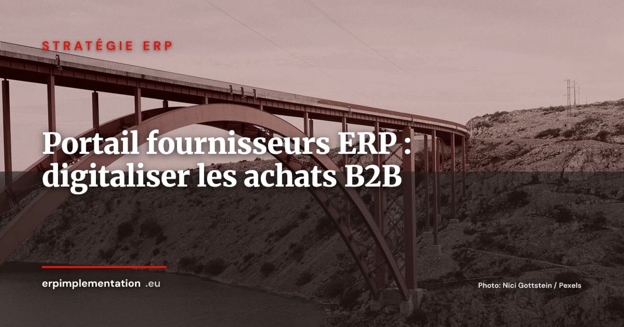 Portail fournisseurs ERP : digitaliser la relation B2B et le cycle achats