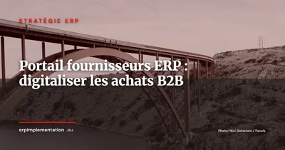 Portail fournisseurs ERP : digitaliser la relation B2B et le cycle achats