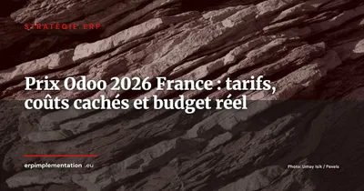 Prix Odoo 2026 : le vrai coût d'une implémentation en France