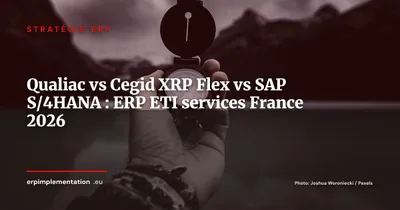 Qualiac (Cegid XRP Ultimate) vs Cegid XRP Flex vs SAP S/4HANA Cloud : quel ERP pour une ETI de services en France ?