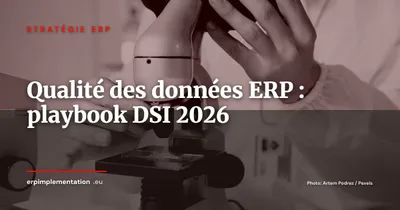 Qualité des données ERP : playbook DSI et contrôles automatiques