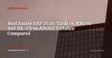 Yardi, MRI Software, ARGUS Taliance or SAP RE-FX: Which Real Estate ERP in 2026? — Comparison