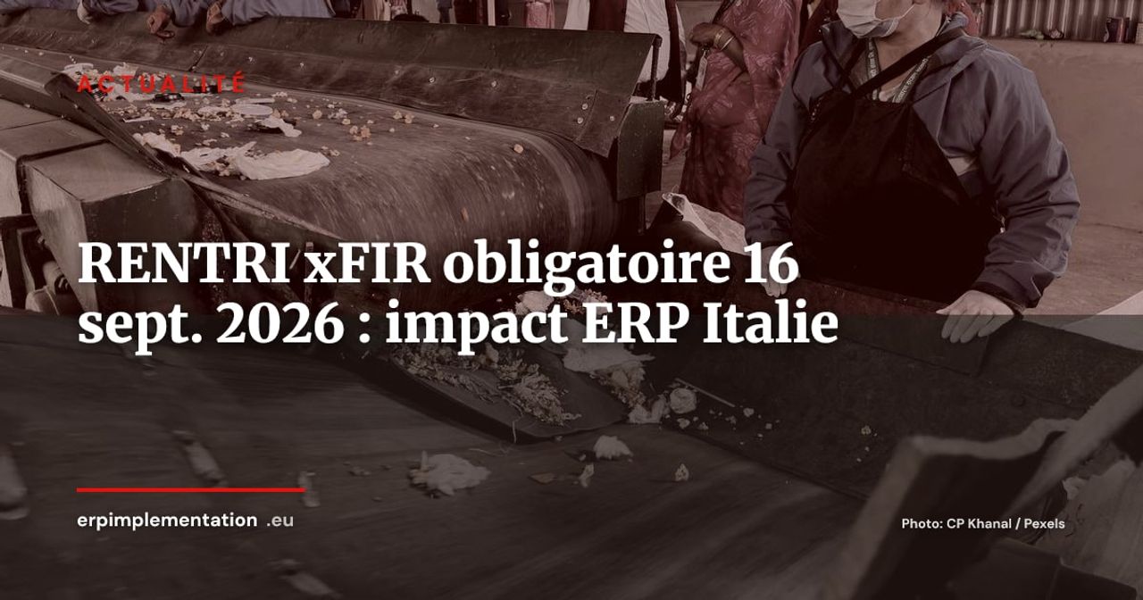 RENTRI xFIR obligatoire le 16 septembre 2026 : ce que les entreprises italiennes doivent faire maintenant