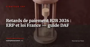 Retards de paiement B2B : la réforme européenne retirée, la France durcit les sanctions - ce que votre ERP doit paramétrer