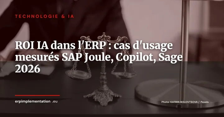 IA dans votre ERP : combien ça rapporte vraiment ? Benchmark des cas d'usage mesurés en 2026 — Technologie & IA