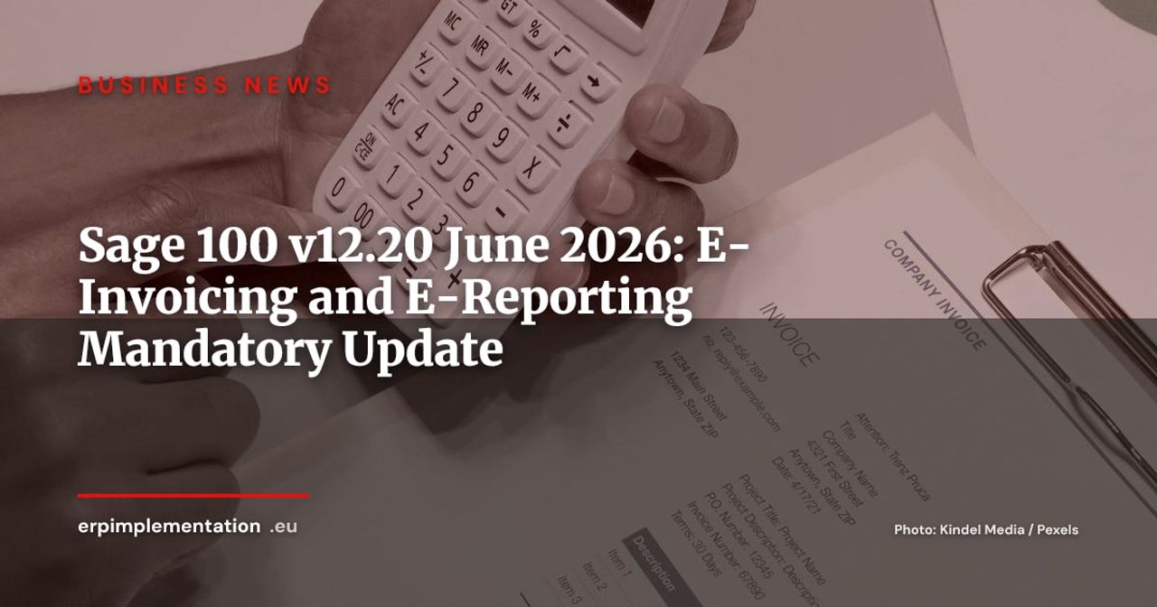 Sage 100 v12.20: The Update That Gets French SMEs Ready for E-Invoicing