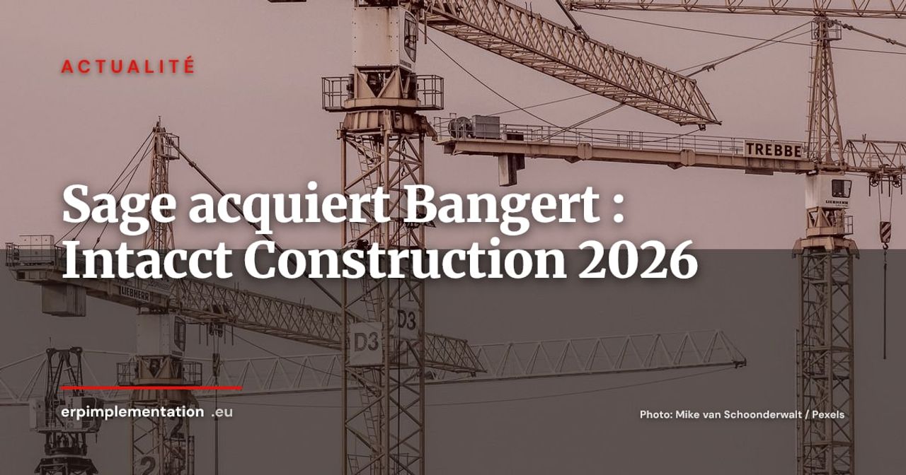 Sage acquiert Bangert pour renforcer l'onboarding Intacct Construction