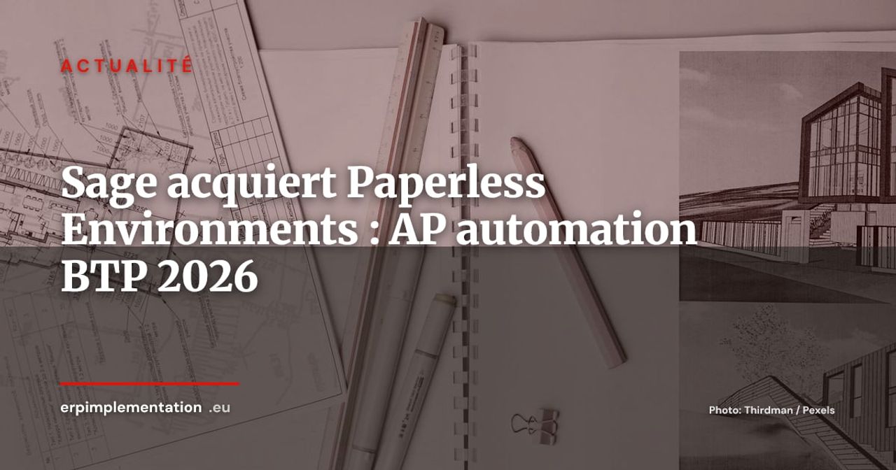 Sage rachète Paperless Environments : 2e acquisition construction en 2 mois