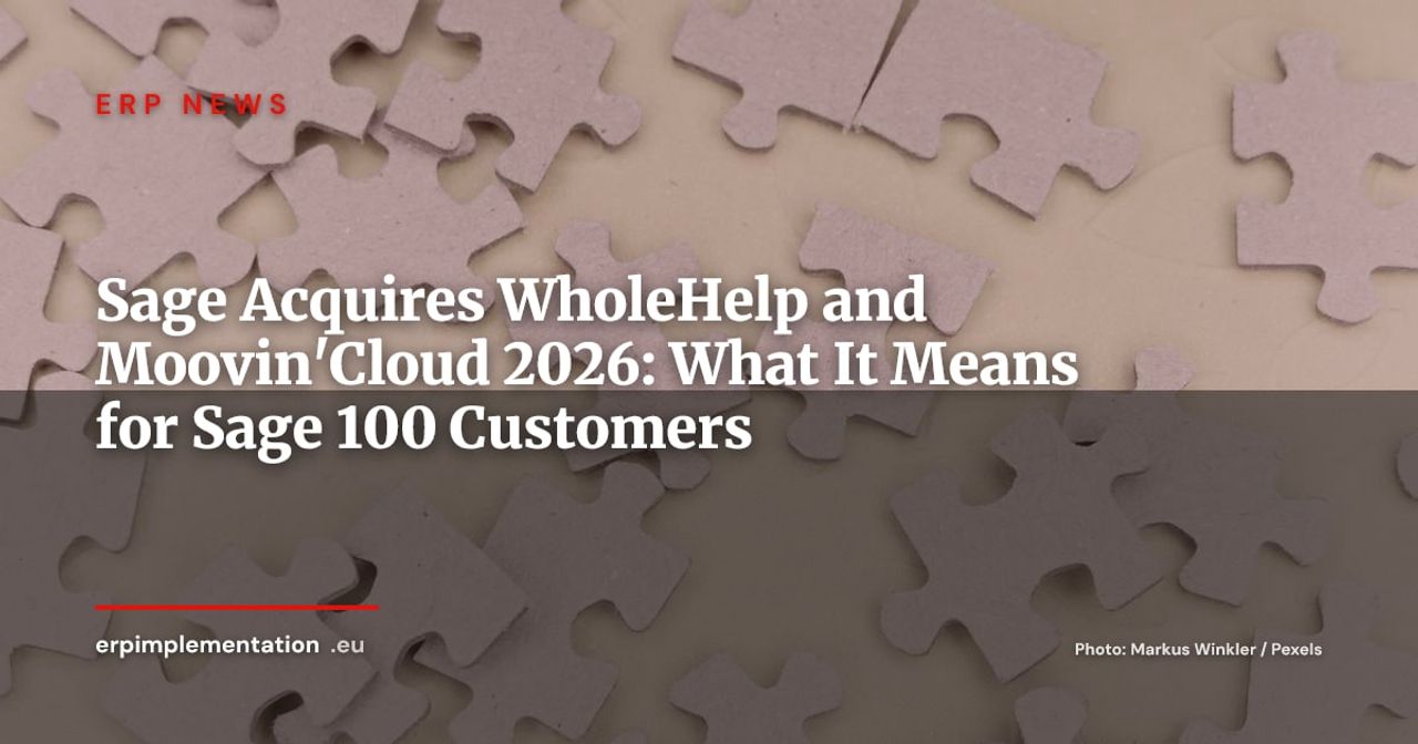 Sage Acquires WholeHelp and Moovin'Cloud: Double Acquisition to Accelerate AI and Cloud for SMBs