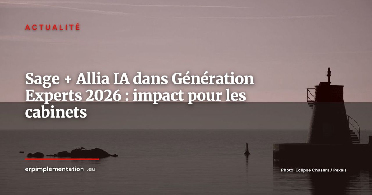 Sage intègre l'IA d'Allia dans Génération Experts pour équiper les cabinets comptables