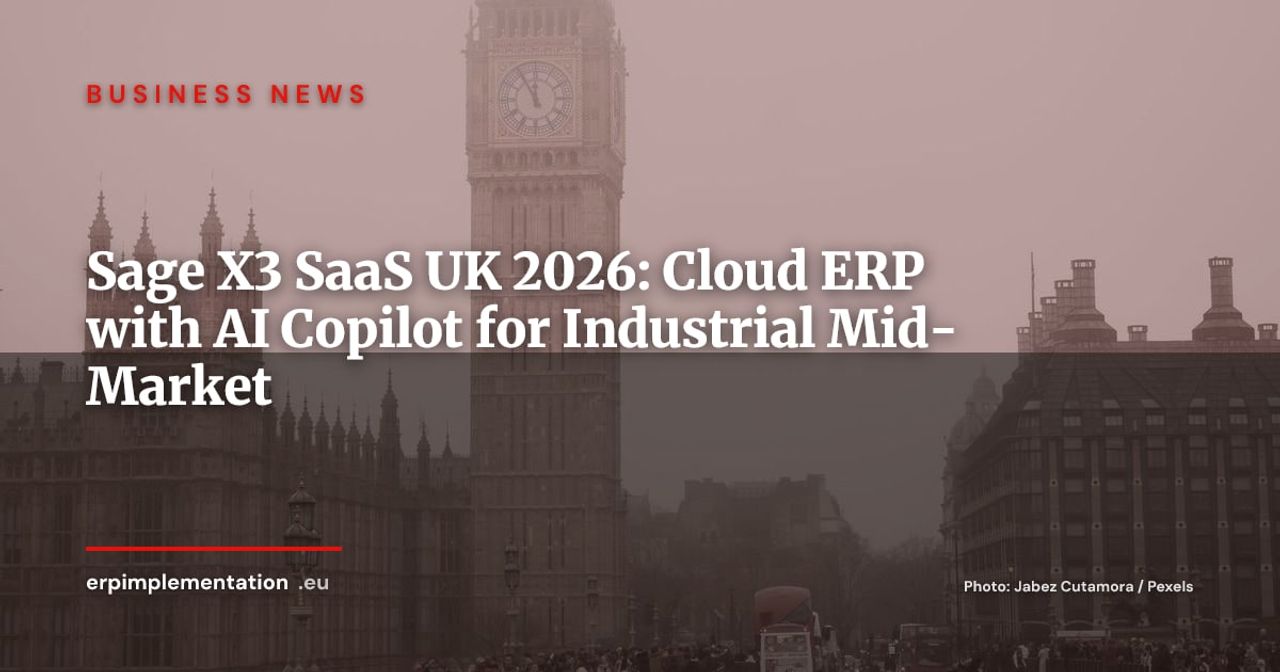Sage X3 SaaS Now Available in the UK with Copilot AI Integration