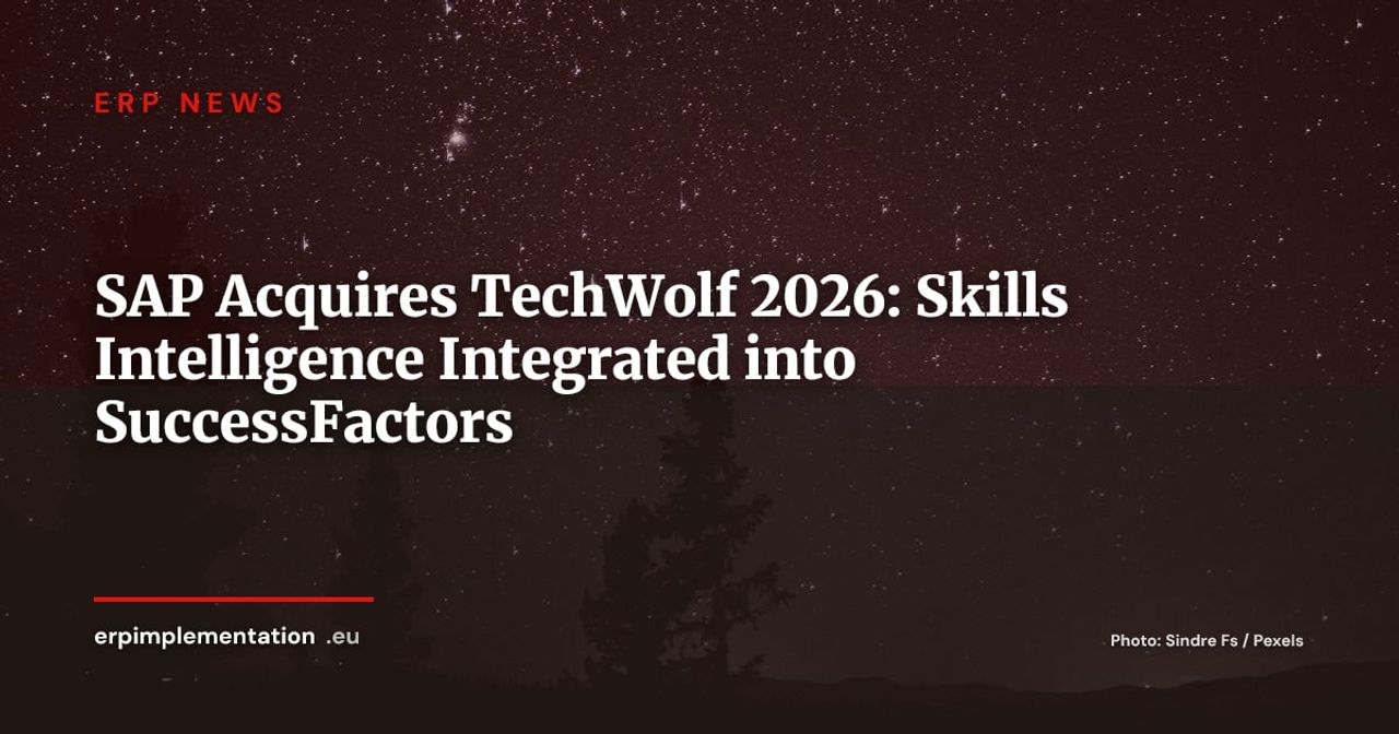 SAP Acquires TechWolf: AI-Powered Skills Intelligence Arrives in SuccessFactors