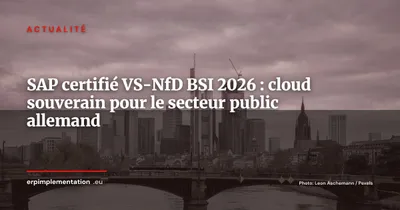 SAP obtient la certification BSI VS-NfD pour son cloud en Allemagne