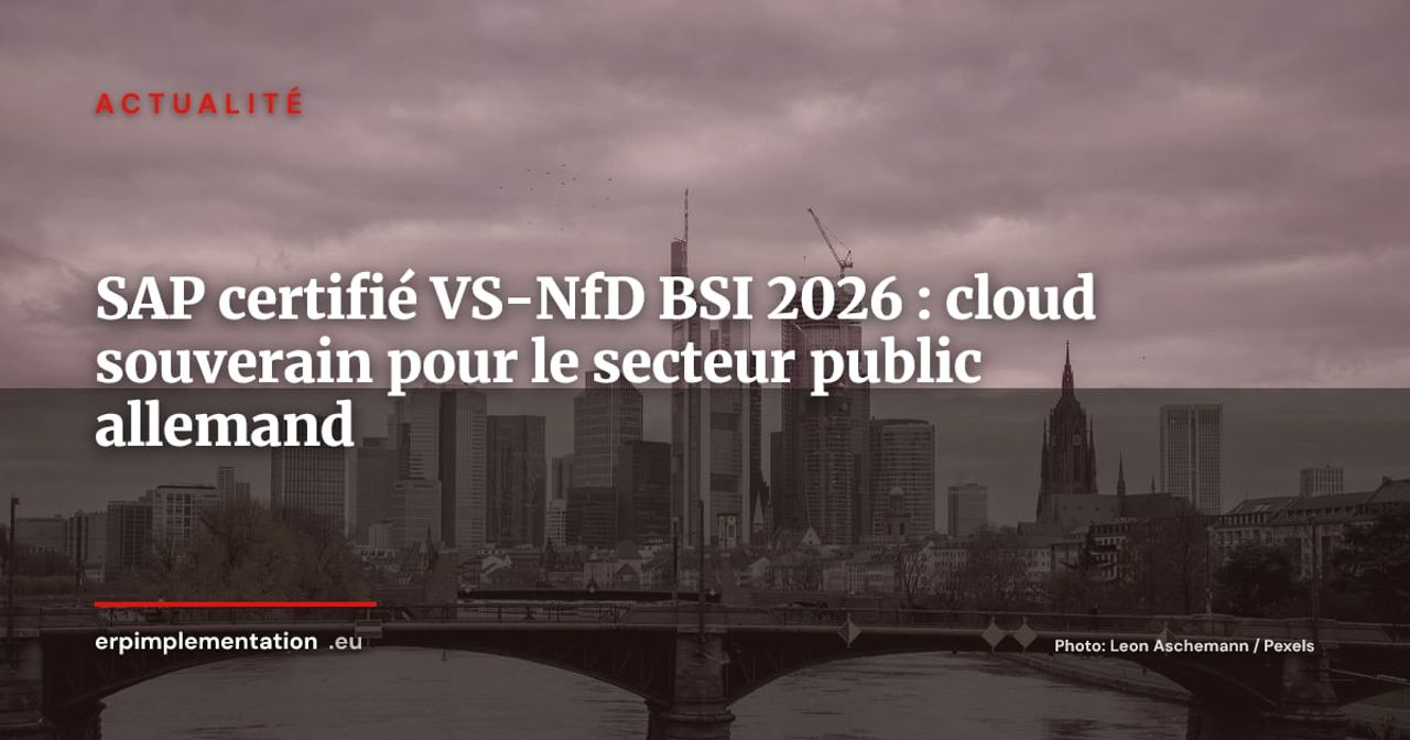 SAP obtient la certification BSI VS-NfD pour son cloud en Allemagne