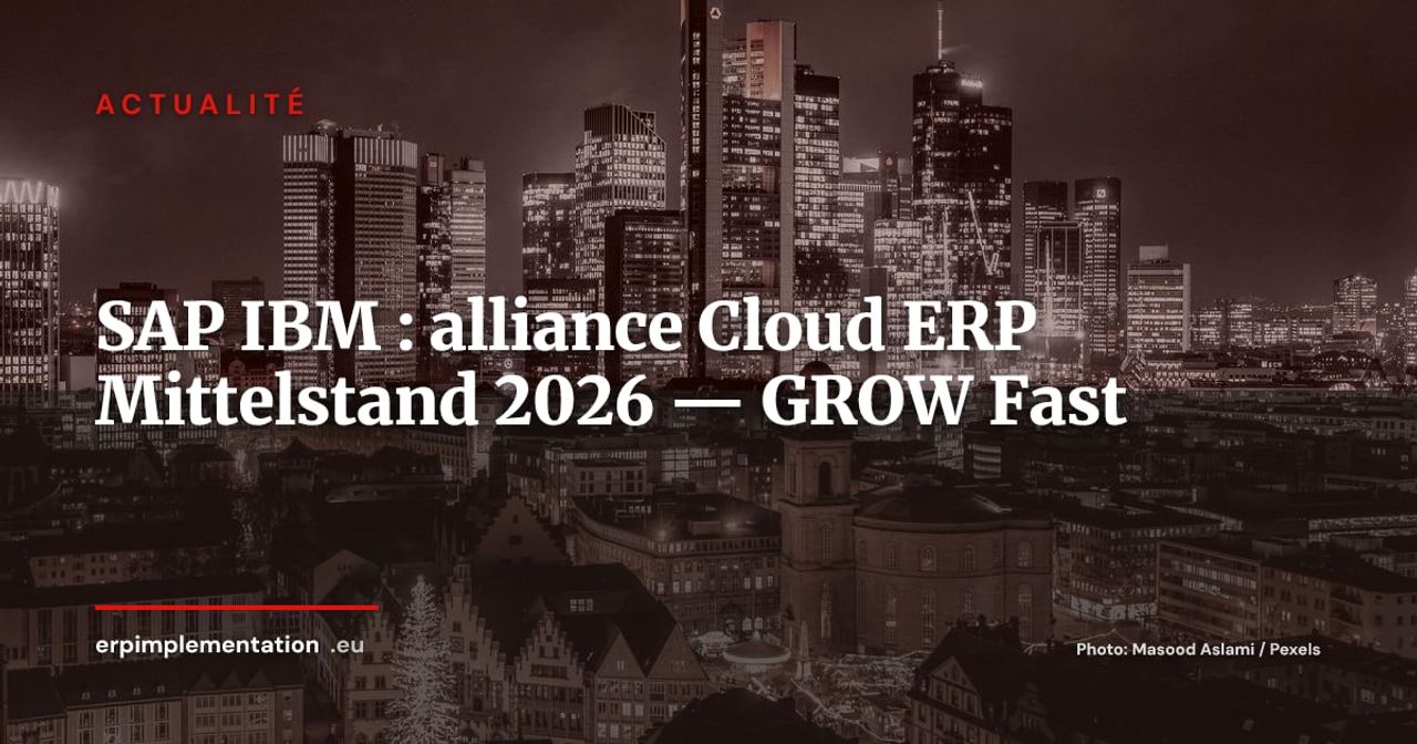 SAP + IBM : nouvelle alliance Cloud ERP pour le Mittelstand