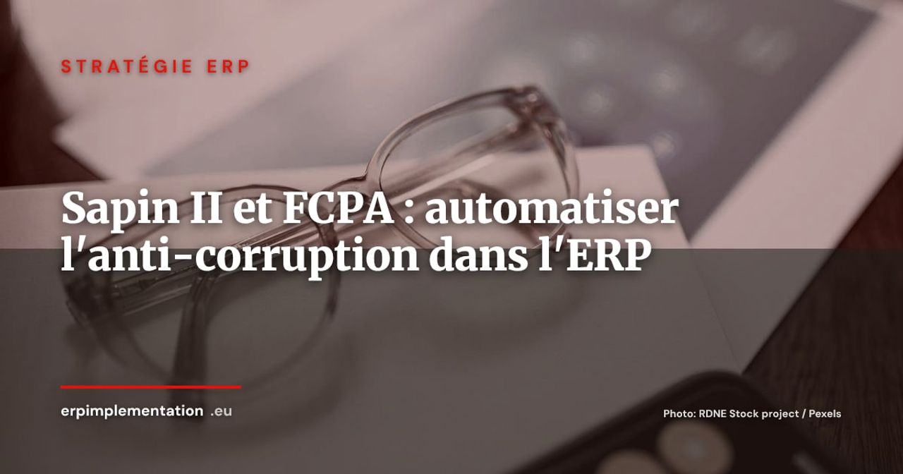 Conformité Sapin II et FCPA : automatiser le contrôle anti-corruption dans l'ERP