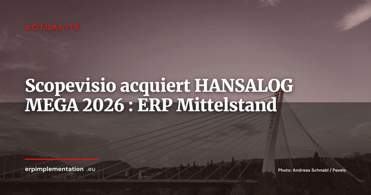 Scopevisio acquiert HANSALOG MEGA : l'ERP cloud financier allemand se consolide
